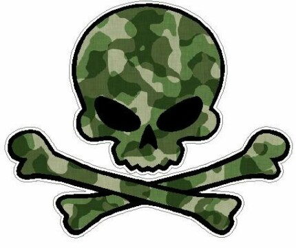 SKULL CAMO FILLS - GREEN