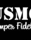 usmc semper fidelis diecut decal