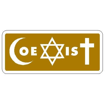 Coexist Car Decal