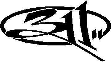 311 logo die cut decal
