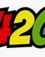 420 rasta weed color sticker