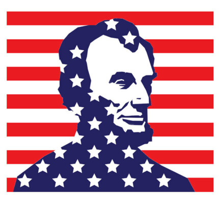 Abraham Lincoln Patriotic Sticker