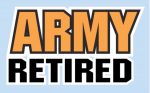 ARMY RETIRED STICKER 44