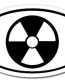 Atomic Symbol Oval Sticker