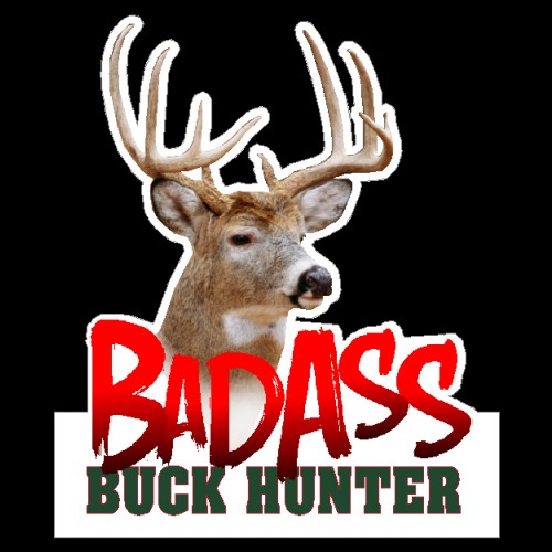 Bad Ass Buck Hunter Color Sticker