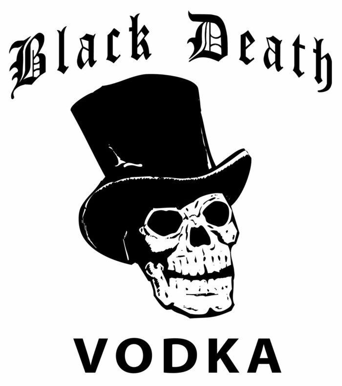 Black Death Vodka Rectangular Sticker