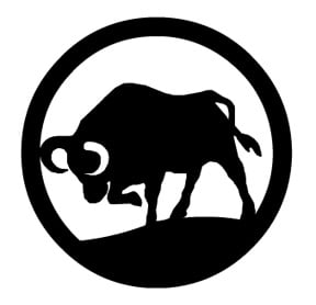 Bull 2 Circle Sticker