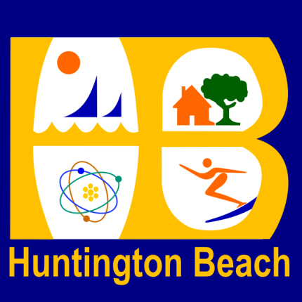 California Huntington Beach City Flag Decal