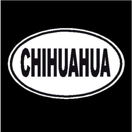 Chihuahua Oval Dog Decal