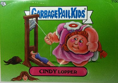 CINDY Lopper Gross Sticker Funny Name Decal