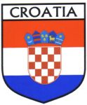 Croatia Flag Crest Decal Sticker