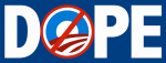 DOPE anti obama sticker