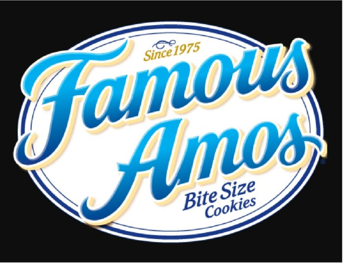 famous amos logo COOKIE LOGO STICKER