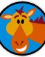 farm friends small round animal sticker set