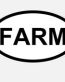 farm oval decal