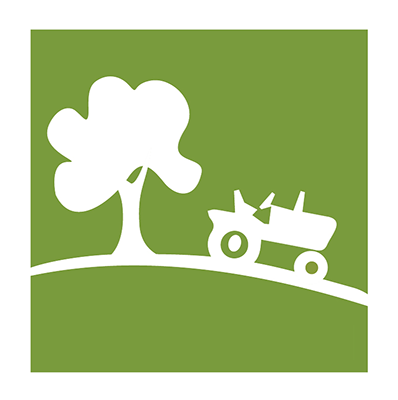 farming tractor sticker green and white