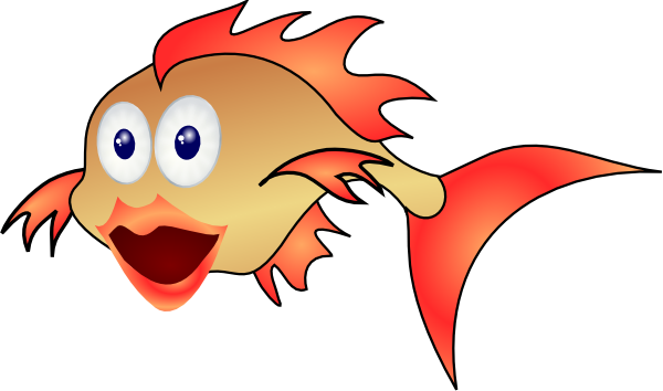 goldfish 2 Color fish sticker
