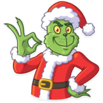 grinch stole christmas_cartoon sticker 10