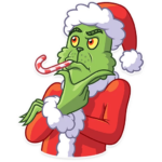 grinch stole christmas_cartoon sticker 19