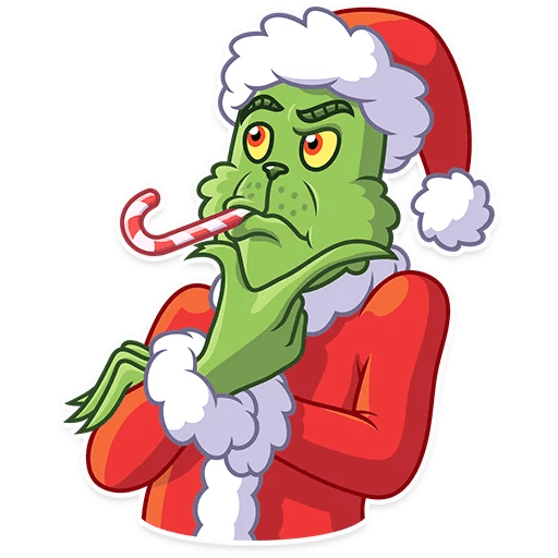 grinch stole christmas_cartoon sticker 19
