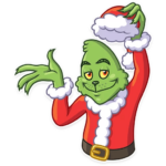 grinch stole christmas_cartoon sticker 5