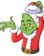grinch stole christmas_cartoon sticker 5