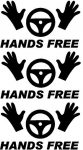 HANDS FREE TESLA ELON DECALS THREE