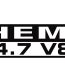 HEMI 4.7 V8 Dodge DIE CUT Decal