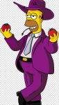 homer-simpson-purple-homer Sticker