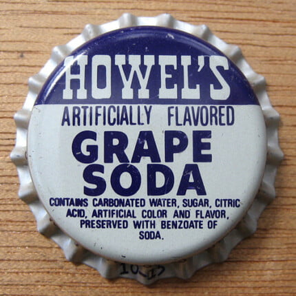 Howels Grape Soda Bottle Cap