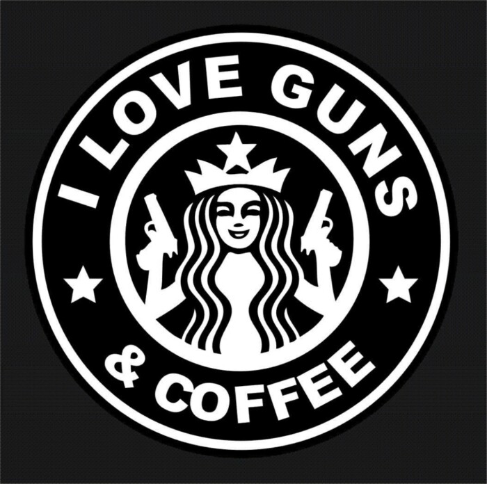 I-love-guns-and-Coffee-Stickers-for-cars