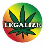 Legalize Marijuana Round Sticker
