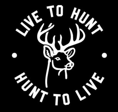 Live to Hunt - Hunt to Live Vinyl Deer Hunting Decal