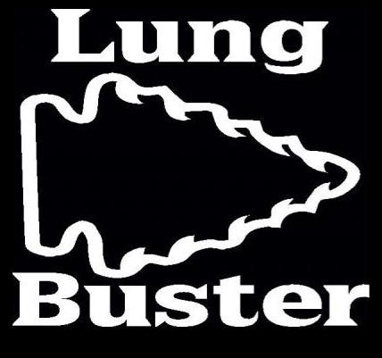 Lung Buster Bow Hunting Window Decal Sticker