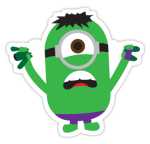 Minion Hulk Sticker