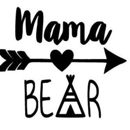 MOMMA BEAR CHICK DECAL