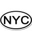 New York City Oval Sticker