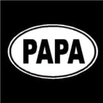 Papa Oval Decal