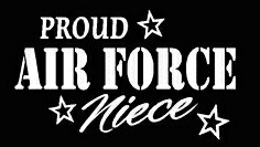 PROUD Military Stickers AIR FORCE NIECE