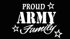 PROUD Military Stickers ARMY FAMILY