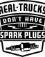 Real Trucks Spark Plugs Sticker