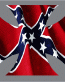 rebel iron cross shaped sticker
