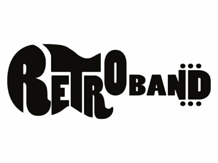 retro band logo