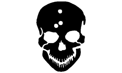 Skull Adhesive Decals 1