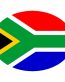 0 South-African-Flag Oval Sticker