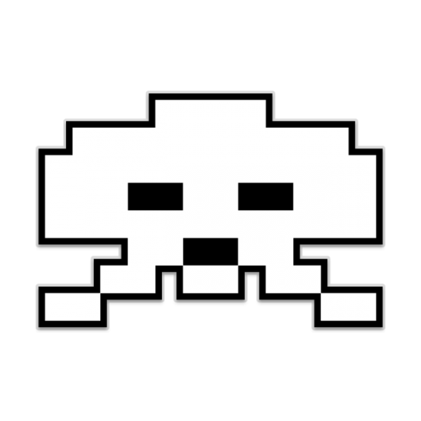 Space Invaders Alien sticker