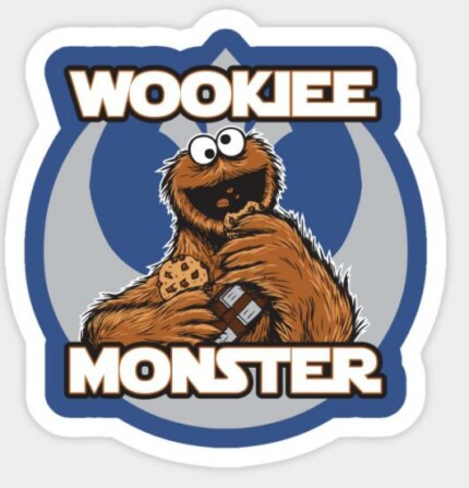 STAR WARS Wookiee Monster Sticker