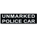 unmarked police car funny car bumper sticker