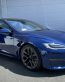 2021 blue plaid  tesla model s sticker