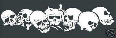 Skull Decal Sticker 06